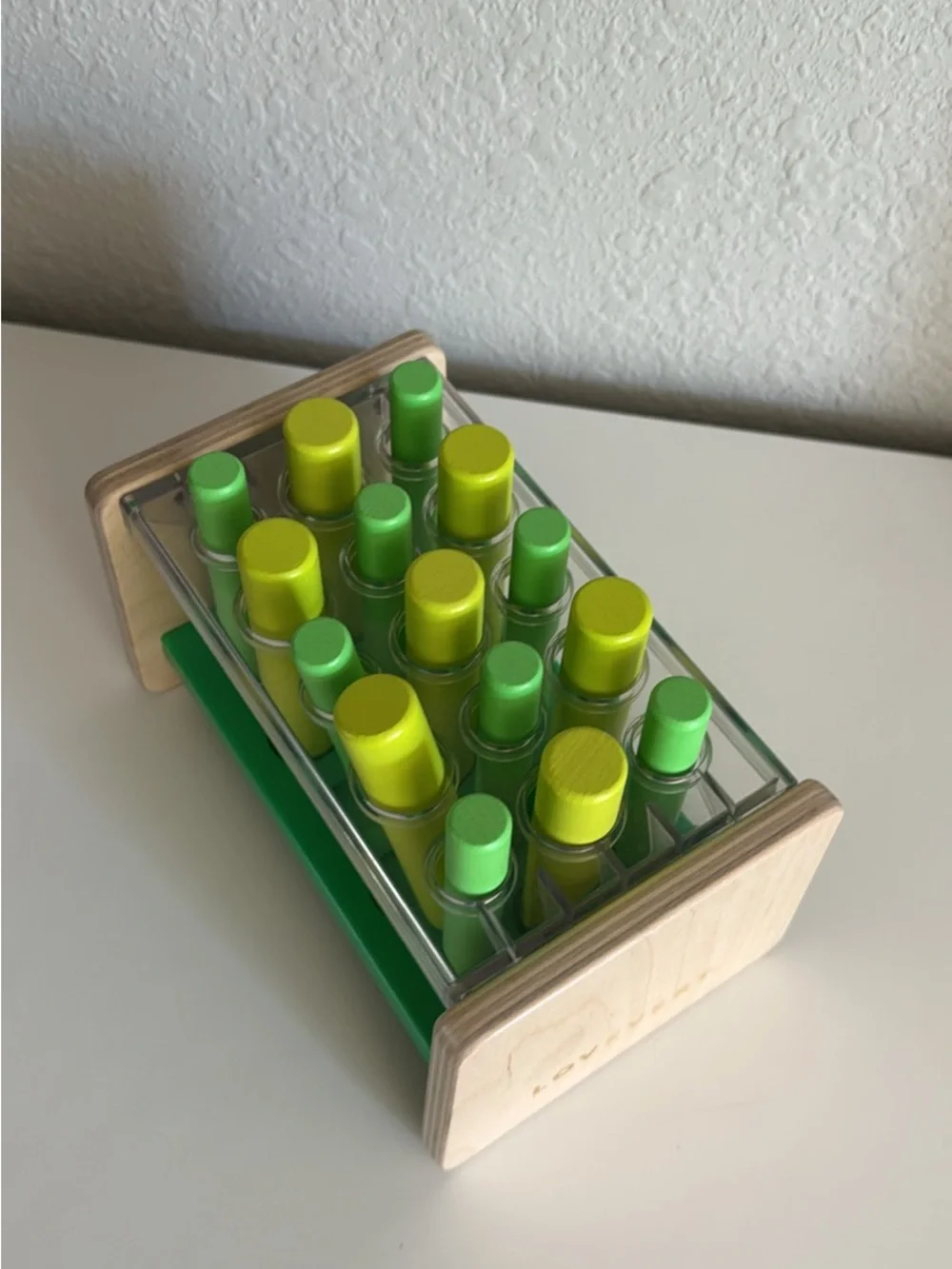 Lovevery peg puzzle toy! Size sorting toy